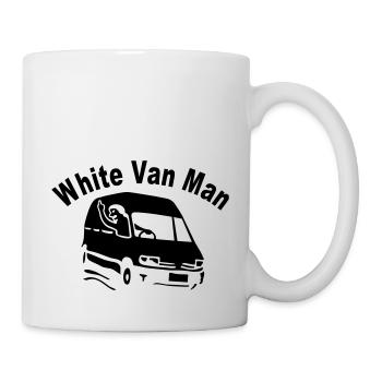 White Van Man For Dark Shirts - Mug - white - Right