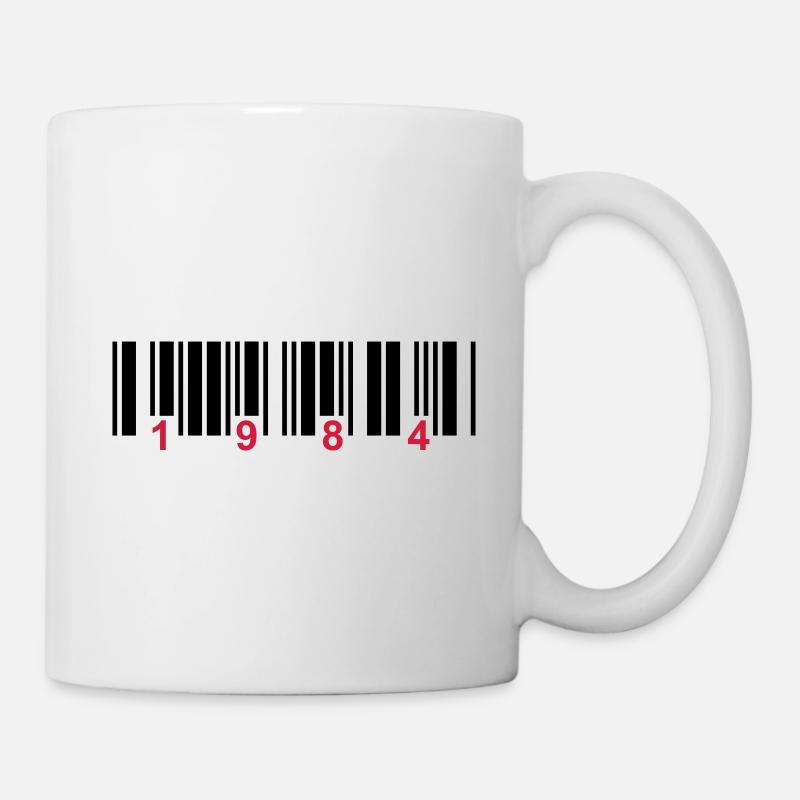 barcode 1984 - Mug blanc - blanc