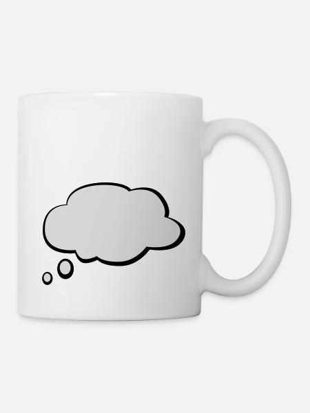 Textballoon - Mug - white