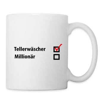 Chiffons millionnaire - Mug blanc - blanc - Droite