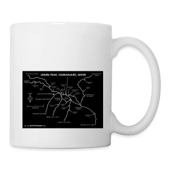 Kilimanjaro Routes - Mug - white - Right