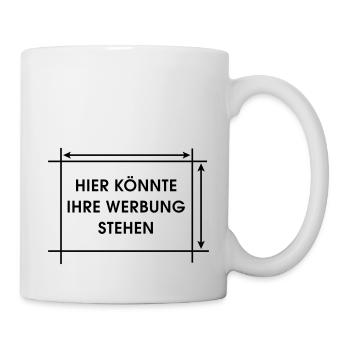 Hier könnte Ihre Werbung stehen - Tasse - Weiß - Rechts