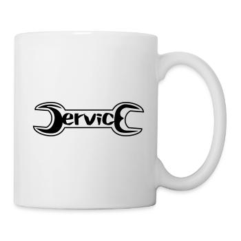 service - Tasse - Weiß - Rechts