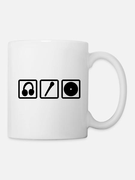 dj set - Tasse - Weiß