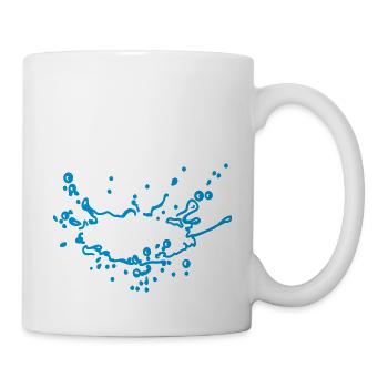 Water splashing / Wasserspritzer (1c) - Mug - white - Right