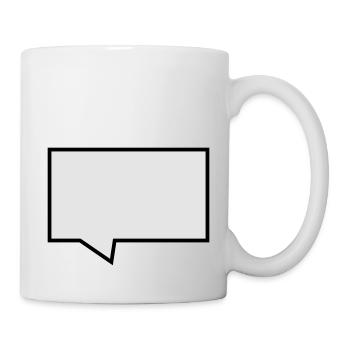 Sprechblase - Tasse - Weiß - Rechts