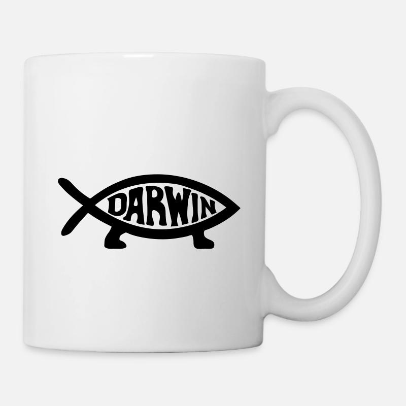 Darwin-Fische - Tasse - Weiß