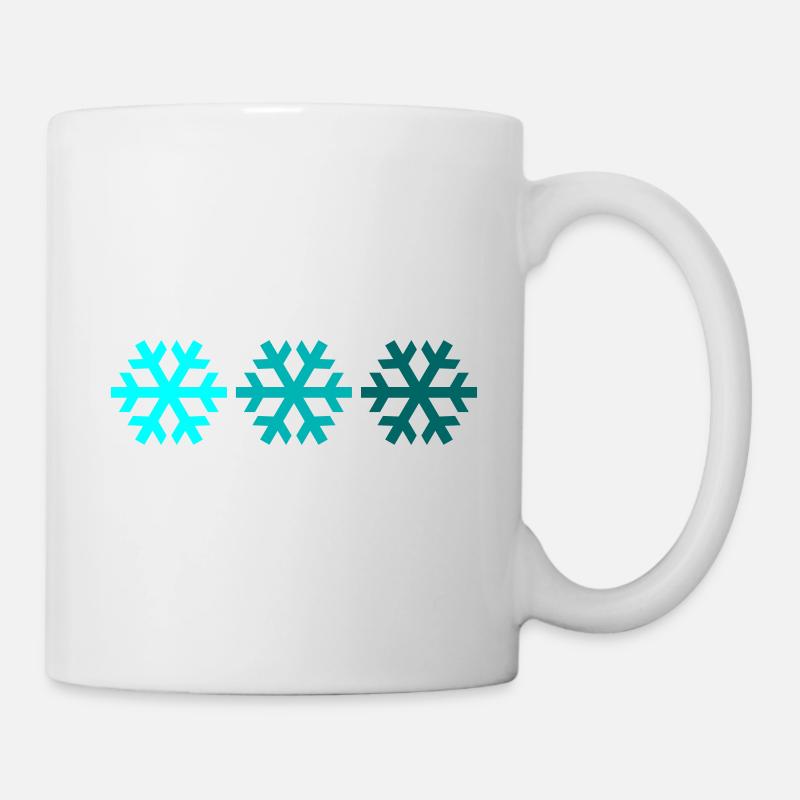 Three snowflakes - Mug - white