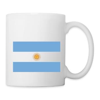 Argentinien Argentina Flagge Fahne - Tasse - Weiß - Rechts