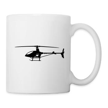 Hubschrauber / Helikopter - Tasse - Weiß - Rechts