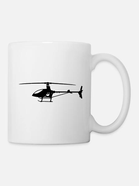 Hubschrauber / Helikopter - Tasse - Weiß