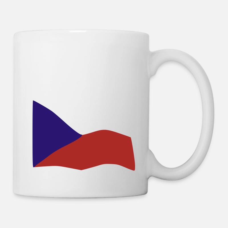 Drapeau de République Tchèque - Mug blanc - blanc