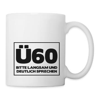 Le 60e Une chemise d'anniversaire "Veuillez U60 - Mug blanc - blanc - Droite