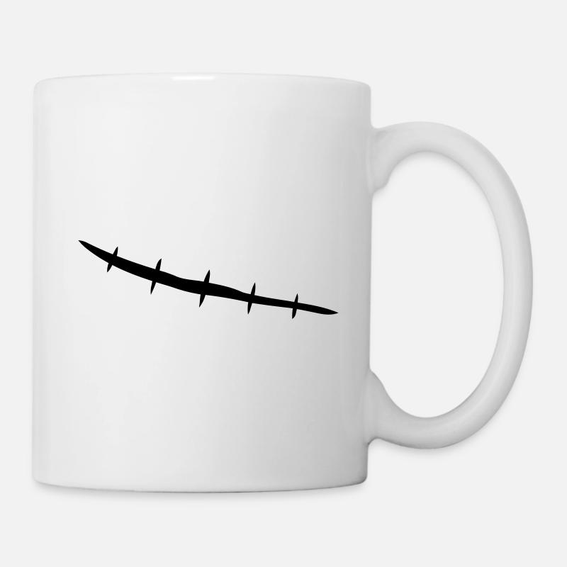 stitched_scar - Mug blanc - blanc