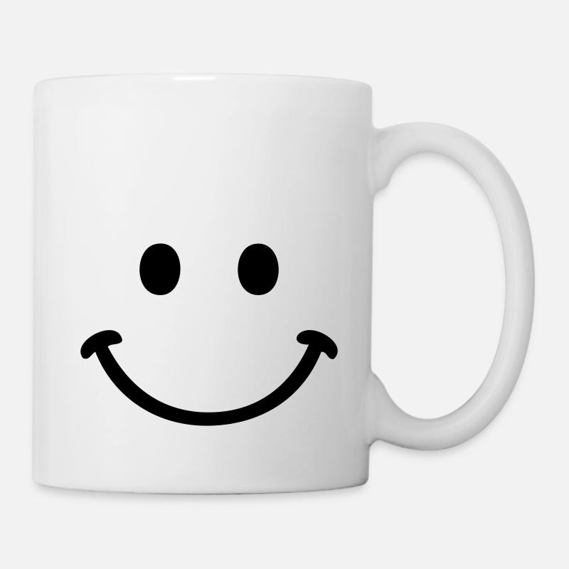 smile smiley - Tasse - Weiß