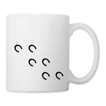 pferd - Tasse - Weiß - Rechts