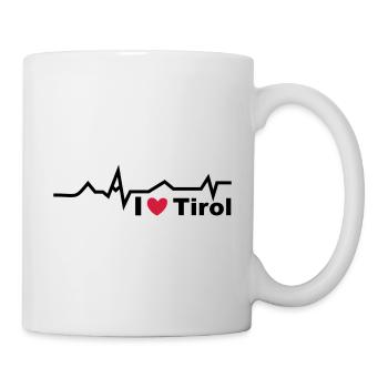 Herzschlag Tirol - Tasse - Weiß - Rechts