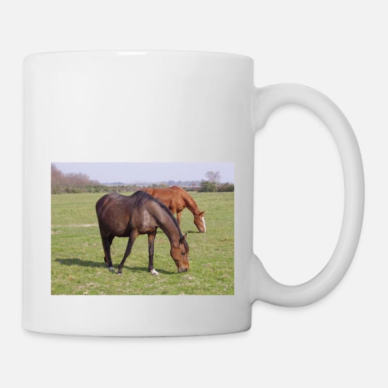 Pferde - Mug blanc - blanc
