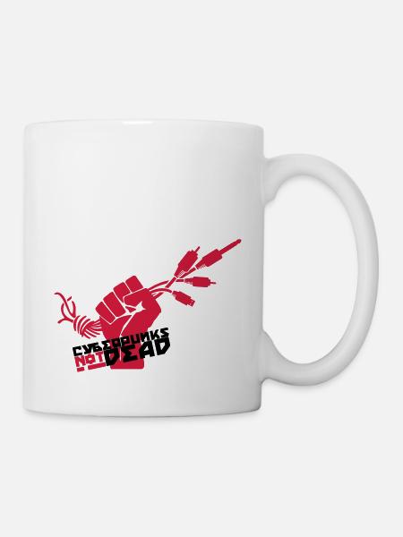 Cyberpunks not dead - Tasse - Weiß