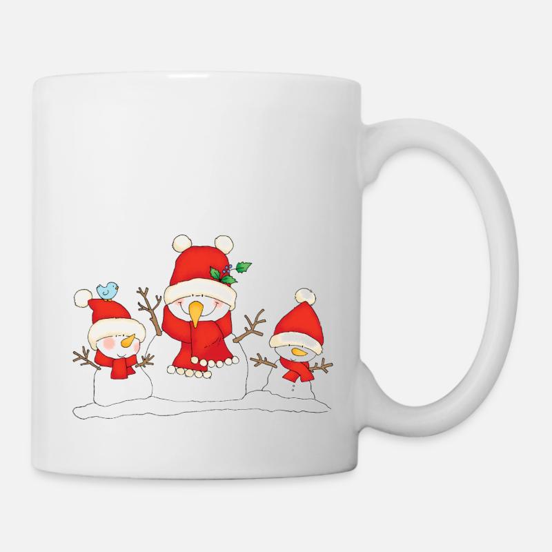 Christmas snowmen. - Mug blanc - blanc