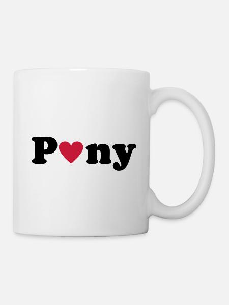Pony - Tasse - Weiß