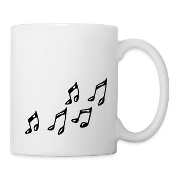 Noten - Tasse - Weiß - Rechts