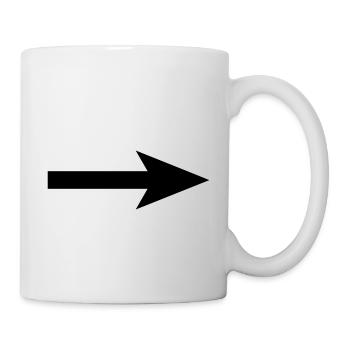 arrow - Mug - white - Right