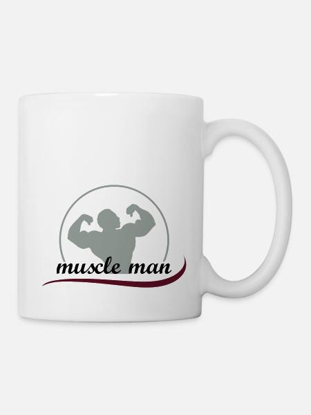 muscleman_3 - Tasse - Weiß