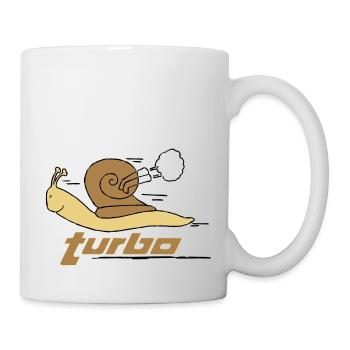 Turbo Schnecke - Tasse - Weiß - Rechts
