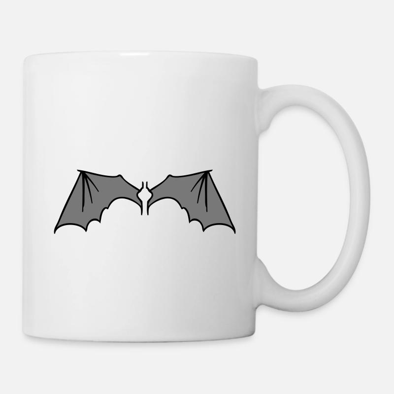 batwings_grey - Mug blanc - blanc
