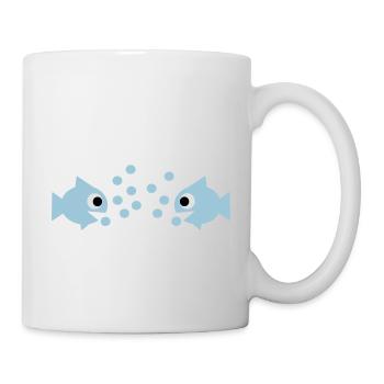 Fische - Tasse - Weiß - Rechts