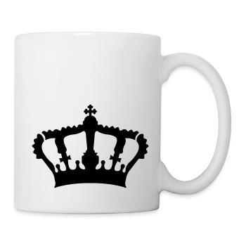 Krone / Crown - Tasse - Weiß - Rechts