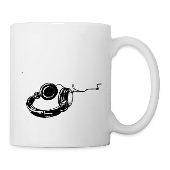 Kopfhörer - Tasse - Weiß - Rechts