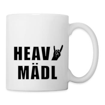 Heavy Mädl - Tasse - Weiß - Rechts