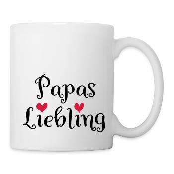 Papas Liebling - Tasse - Weiß - Rechts