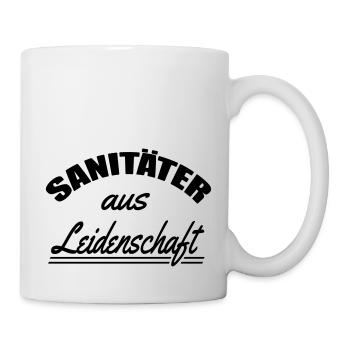 Sanitäter aus Leidenschaft - Tasse - Weiß - Rechts