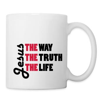 Jesus - way, truth, life - Mug - white - Right