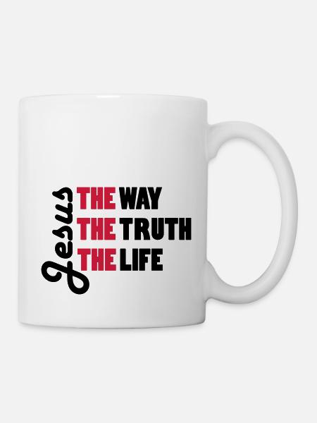 Jesus - way, truth, life - Mug - white