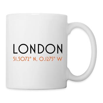 london coordinates - Mug - white - Right