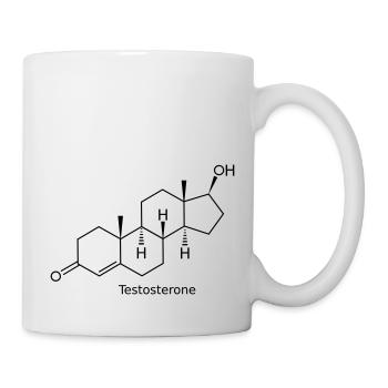 Testosterone - Bodybuilding, , Fitness - Tasse - Weiß - Rechts