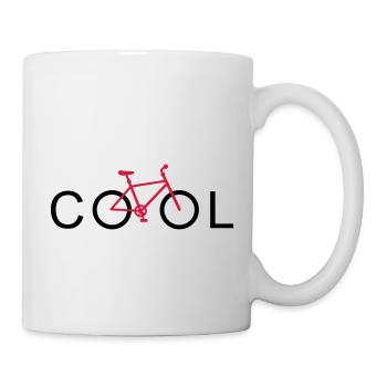 cool mountainbike - Mug - white - Right