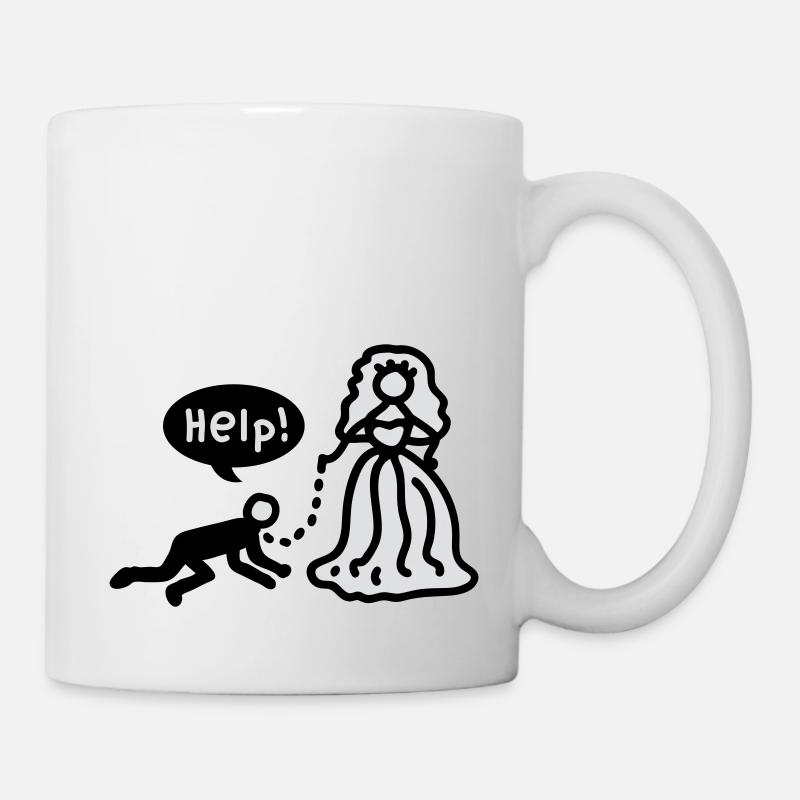 Verheiratet - help - Tasse - Weiß