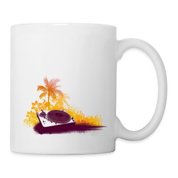 Turntable Beach DJ - Mug - white - Right