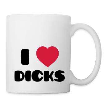 I Love Dicks - Mug - white - Right