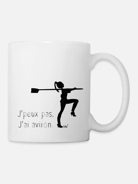 J'peux pas j'ai aviron - Mug blanc - blanc