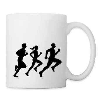 runner group Läufer Gruppe Team - Tasse - Weiß - Rechts