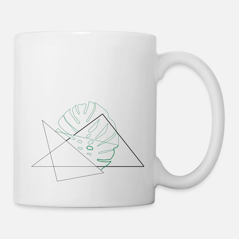 Moderne Pflanze - Tasse - Weiß