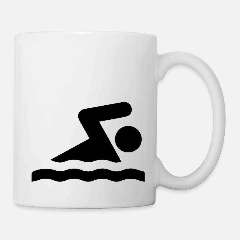 Schwimmer - Tasse - Weiß