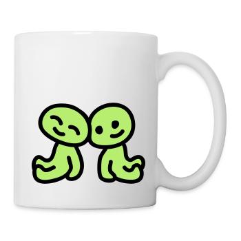 Amitié - amour - Mug blanc - blanc - Droite