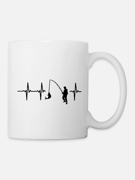 MON CŒUR BAT FÜRS PÊCHE ! - Mug blanc - blanc